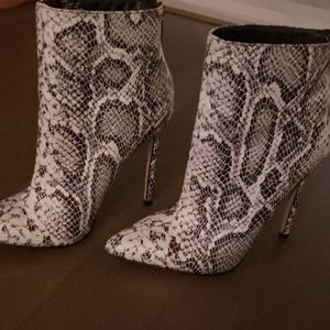 Snake Skin Booties